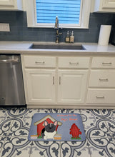 Load image into Gallery viewer, Dog House Collection French Bulldog Black White Machine Washable Memory Foam Mat BB2766RUG