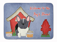 Load image into Gallery viewer, Dog House Collection French Bulldog Black White Machine Washable Memory Foam Mat BB2766RUG