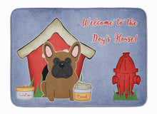 Load image into Gallery viewer, Dog House Collection French Bulldog Brown Machine Washable Memory Foam Mat BB2767RUG