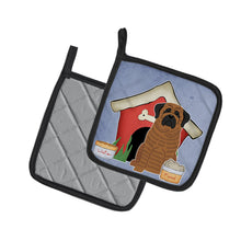 Load image into Gallery viewer, Dog House Collection Mastiff Brindle Pot Holders - Set of 2 - Heat-Resistant Kitchen Essentials