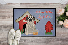 Load image into Gallery viewer, Dog House Collection Mastiff Brindle White Doormat - 24x36 Decorative Floor Mat – Indoor/Outdoor Rug with Artistic Flair BB2770JMAT