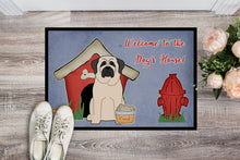 Load image into Gallery viewer, Dog House Collection Mastiff White Doormat - 24x36 Decorative Floor Mat – Indoor/Outdoor Rug with Artistic Flair BB2771JMAT