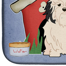 Load image into Gallery viewer, Dog House Collection Lowchen Dish Drying Mat – Absorbent, Artistic Kitchen Essentials BB2773DDM
