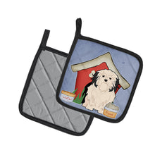 Load image into Gallery viewer, Dog House Collection Lowchen Pot Holders - Set of 2 - Heat-Resistant Kitchen Essentials