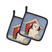 Load image into Gallery viewer, Dog House Collection Lowchen Pot Holders - Set of 2 - Heat-Resistant Kitchen Essentials