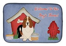 Load image into Gallery viewer, Dog House Collection Basset Hound Dish Drying Mat – Absorbent, Artistic Kitchen Essentials BB2775DDM