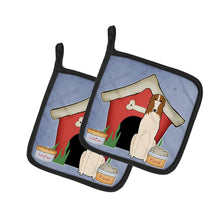 Load image into Gallery viewer, Dog House Collection Borzoi Pot Holders - Set of 2 - Heat-Resistant Kitchen Essentials BB2777PTHD