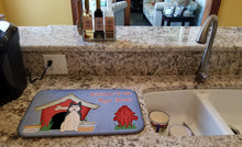 Load image into Gallery viewer, Dog House Collection West Siberian Laika Spitz Dish Drying Mat – Absorbent, Artistic Kitchen Essentials BB2779DDM