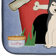 Load image into Gallery viewer, Dog House Collection West Siberian Laika Spitz Dish Drying Mat – Absorbent, Artistic Kitchen Essentials BB2779DDM