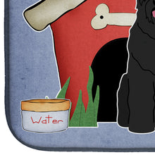 Load image into Gallery viewer, Dog House Collection Black Russian Terrier Dish Drying Mat – Absorbent, Artistic Kitchen Essentials BB2780DDM