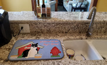 Load image into Gallery viewer, Dog House Collection Russo-European Laika Spitz Dish Drying Mat – Absorbent, Artistic Kitchen Essentials BB2783DDM