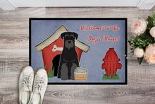 Load image into Gallery viewer, Dog House Collection Standard Schnauzer Black Doormat - 24x36 Decorative Floor Mat – Indoor/Outdoor Rug with Artistic Flair BB2786JMAT