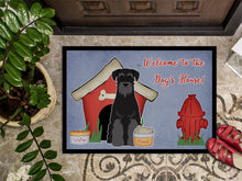 Load image into Gallery viewer, Dog House Collection Standard Schnauzer Black Doormat - 24x36 Decorative Floor Mat – Indoor/Outdoor Rug with Artistic Flair BB2786JMAT