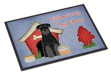 Load image into Gallery viewer, Dog House Collection Standard Schnauzer Black Doormat - 24x36 Decorative Floor Mat – Indoor/Outdoor Rug with Artistic Flair BB2786JMAT