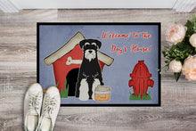 Load image into Gallery viewer, Dog House Collection Standard Schnauzer Salt and Pepper Doormat - 24x36 Decorative Floor Mat – Indoor/Outdoor Rug with Artistic Flair BB2787JMAT