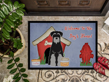 Load image into Gallery viewer, Dog House Collection Standard Schnauzer Black Grey Doormat - 24x36 Decorative Floor Mat – Indoor/Outdoor Rug with Artistic Flair BB2788JMAT