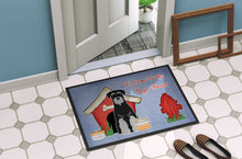Load image into Gallery viewer, Dog House Collection Standard Schnauzer Black Grey Doormat - 24x36 Decorative Floor Mat – Indoor/Outdoor Rug with Artistic Flair BB2788JMAT