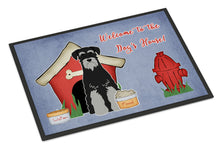 Load image into Gallery viewer, Dog House Collection Standard Schnauzer Black Grey Doormat - 24x36 Decorative Floor Mat – Indoor/Outdoor Rug with Artistic Flair BB2788JMAT