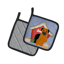 Load image into Gallery viewer, Dog House Collection Border Terrier Pot Holders - Set of 2 - Heat-Resistant Kitchen Essentials