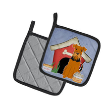 Load image into Gallery viewer, Dog House Collection Airedale Pot Holders - Set of 2 - Heat-Resistant Kitchen Essentials