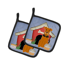 Load image into Gallery viewer, Dog House Collection Airedale Pot Holders - Set of 2 - Heat-Resistant Kitchen Essentials