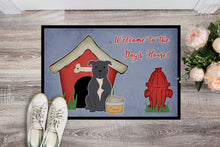 Load image into Gallery viewer, Dog House Collection Staffordshire Bull Terrier Blue Doormat - 24x36 Decorative Floor Mat – Indoor/Outdoor Rug with Artistic Flair BB2800JMAT