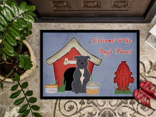 Load image into Gallery viewer, Dog House Collection Staffordshire Bull Terrier Blue Doormat - 24x36 Decorative Floor Mat – Indoor/Outdoor Rug with Artistic Flair BB2800JMAT