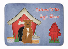 Load image into Gallery viewer, Dog House Collection Staffordshire Bull Terrier Brown Machine Washable Memory Foam Mat BB2801RUG