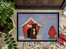 Load image into Gallery viewer, Dog House Collection Staffordshire Bull Terrier Chocolate Doormat - 24x36 Decorative Floor Mat – Indoor/Outdoor Rug with Artistic Flair BB2802JMAT