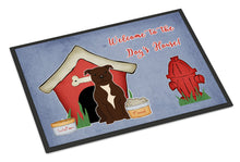 Load image into Gallery viewer, Dog House Collection Staffordshire Bull Terrier Chocolate Doormat - 24x36 Decorative Floor Mat – Indoor/Outdoor Rug with Artistic Flair BB2802JMAT