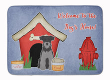 Load image into Gallery viewer, Dog House Collection Miniature Schanuzer Black Silver Machine Washable Memory Foam Mat BB2806RUG