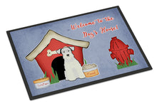 Load image into Gallery viewer, Dog House Collection Miniature Schanuzer White Doormat - 24x36 Decorative Floor Mat – Indoor/Outdoor Rug with Artistic Flair BB2807JMAT