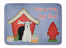 Load image into Gallery viewer, Dog House Collection Miniature Schanuzer White Machine Washable Memory Foam Mat BB2807RUG