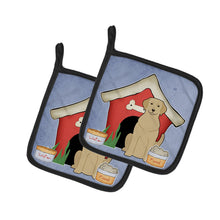 Load image into Gallery viewer, Dog House Collection Yellow Labrador Pot Holders - Set of 2 - Heat-Resistant Kitchen Essentials BB2809PTHD