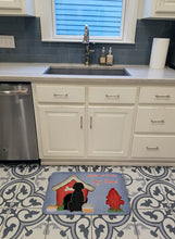 Load image into Gallery viewer, Dog House Collection Black Labrador Machine Washable Memory Foam Mat BB2811RUG
