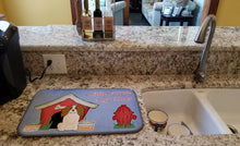 Load image into Gallery viewer, Dog House Collection Cavalier Spaniel Dish Drying Mat – Absorbent, Artistic Kitchen Essentials BB2812DDM