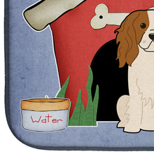 Load image into Gallery viewer, Dog House Collection Cavalier Spaniel Dish Drying Mat – Absorbent, Artistic Kitchen Essentials BB2812DDM