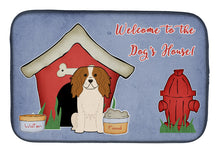 Load image into Gallery viewer, Dog House Collection Cavalier Spaniel Dish Drying Mat – Absorbent, Artistic Kitchen Essentials BB2812DDM