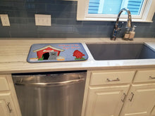 Load image into Gallery viewer, Dog House Collection Glen of Imal Grey Dish Drying Mat – Absorbent, Artistic Kitchen Essentials BB2813DDM