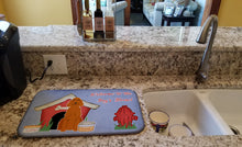 Load image into Gallery viewer, Dog House Collection Irish Setter Dish Drying Mat – Absorbent, Artistic Kitchen Essentials BB2818DDM