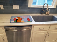 Load image into Gallery viewer, Dog House Collection Irish Setter Dish Drying Mat – Absorbent, Artistic Kitchen Essentials BB2818DDM