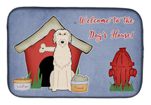 Load image into Gallery viewer, Dog House Collection Irish Wolfhound Dish Drying Mat – Absorbent, Artistic Kitchen Essentials BB2819DDM