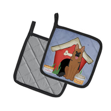 Load image into Gallery viewer, Dog House Collection German Shepherd Pot Holders - Set of 2 - Heat-Resistant Kitchen Essentials