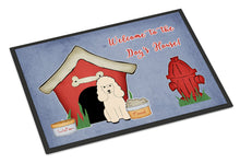 Load image into Gallery viewer, Dog House Collection Poodle White Doormat - 24x36 Decorative Floor Mat – Indoor/Outdoor Rug with Artistic Flair BB2824JMAT