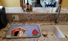 Load image into Gallery viewer, Dog House Collection Brittany Spaniel Dish Drying Mat – Absorbent, Artistic Kitchen Essentials BB2826DDM