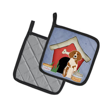 Load image into Gallery viewer, Dog House Collection Brittany Spaniel Pot Holders - Set of 2 - Heat-Resistant Kitchen Essentials BB2826PTHD