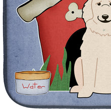 Load image into Gallery viewer, Dog House Collection Great Pyrenese Dish Drying Mat – Absorbent, Artistic Kitchen Essentials BB2837DDM