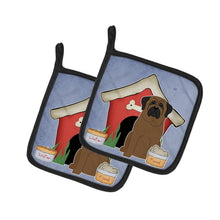 Load image into Gallery viewer, Dog House Collection Bullmastiff Pot Holders - Set of 2 - Heat-Resistant Kitchen Essentials BB2838PTHD