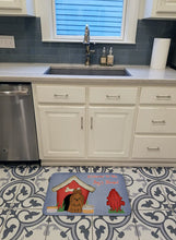 Load image into Gallery viewer, Dog House Collection Shih Tzu Silver Chocolate Machine Washable Memory Foam Mat BB2840RUG