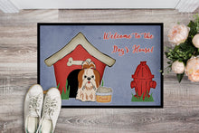 Load image into Gallery viewer, Dog House Collection Shih Tzu Red White Doormat - 24x36 Decorative Floor Mat – Indoor/Outdoor Rug with Artistic Flair BB2841JMAT